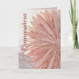 Quinceanera Faltded Foto 15. Geburtstagsparty Einladung