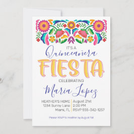 Quinceañera Fiesta Geburtstagsparty Einladung