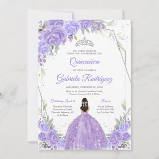 Quinceanera Floral Invitation Einladung