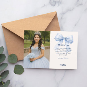 Quinceanera Foto Dankeskarte