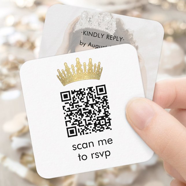 Quinceañera Foto Scan Me UAWG QR Code Begleitkarte (Von Creator hochgeladen)