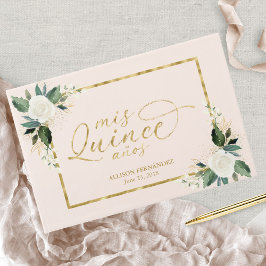 Quinceanera Gästebuch Rosa Rosa Pinacoteca