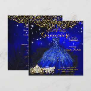 Quinceanera Geburtstags- Märchen-Tiara in königsbl Einladung