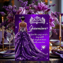 Quinceanera Geburtstagsparty Lila Kleid Tiara