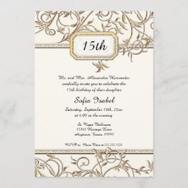 Quinceañera Glam Old Hollywood Mis Quince Años Einladung