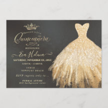 Quinceañera , Glitzer Gourmet, Imitate Gold