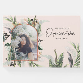 Quinceañera | Grünpflanzen & Terra Cotta Jungle Gästebuch