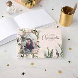 Quinceañera | Grünpflanzen & Terra Cotta Jungle Gästebuch