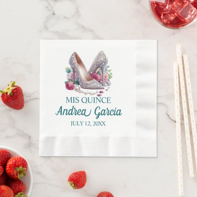 Quinceanera High Heels Serviette (Beispiel)
