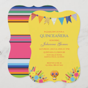 QUINCEAÑERA INVITATION DIA DE LOS MUERTOS EINLADUNG