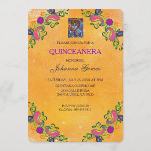 QUINCEAÑERA INVITATION DIA DE LOS MUERTOS EINLADUNG