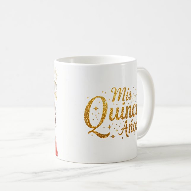 Quinceañera Kaffeetasse (VorderseiteRechts)