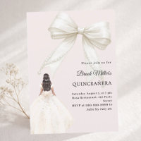 Quinceanera-Kleid Elfenbein mit rosa Schimmer