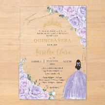 Quinceañera Lila Flieder Blumen 15 Jahre Padrinos