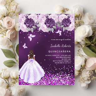 Quinceanera lila Kleid Rosa Blumenladen