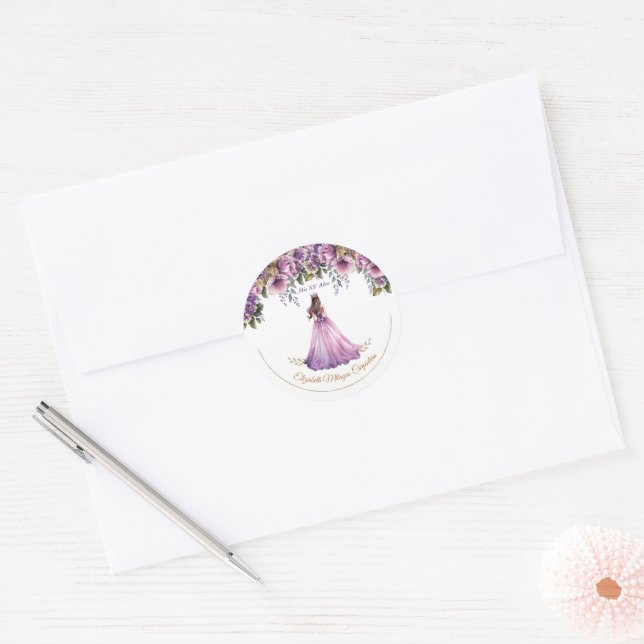 Quinceañera Lila Lilac Sticker (Umschlag)
