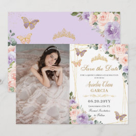 Quinceañera Lilac Blush Foto Save The Date