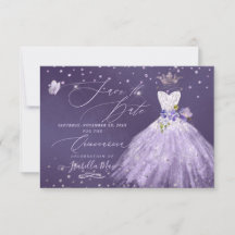 Quinceanera Lilac Lila Glitzer Gown