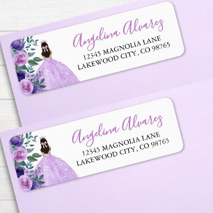 Quinceañera Lilac Purple Flowers Krone