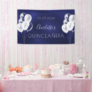 Quinceanera Marinebrüllons Party Banner