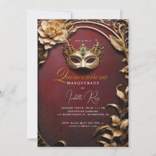 Quinceañera-Maskerade Einladung