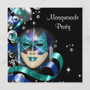 Quinceanera Masquerade Maske PERSONALISIEREN Einladung