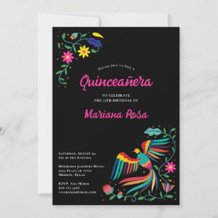 Quinceanera Mexican Fiesta Floral Geburtstag Einladung