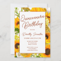 Quinceanera Moderne Sonnenblume