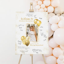 Quinceañera oder Sweet 16 Party Gold Signature Fot