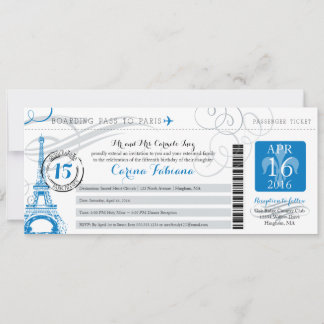 Quinceanera | Paris Einladung