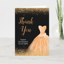 Quinceanera Peach Orange Dress Imitate Glitzer