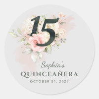 Quinceanera Pink Floral Rustikaler Schmutz 15. Geb