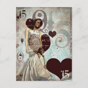 Quinceanera Postcard - Blank Postkarte
