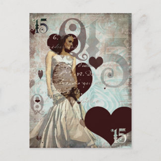 Quinceanera Postcard - Blank Postkarte