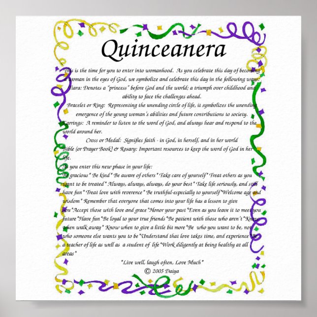 Quinceanera Poster (Vorne)