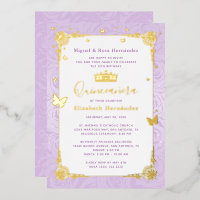 Quinceañera Princess Lilac Lila Floral