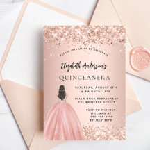 Quinceanera Rose Goldkleid