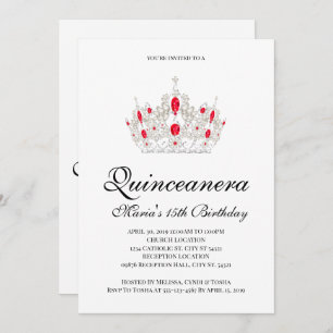 Quinceanera, Rote Einladungen