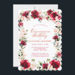 Quinceanera Rote Rose Pink Peony Floral Einladung<br><div class="desc">Rote Rosen und Rosa-Rosa-Bäume sind auf dieser Quinceanera-Geburtstagseinladung in dunkelgrünen Blätter eingebettet. Die klassische Schriftzeichen-Kalligraphie lasse Ihren Gästen, dass es ein Meilenstein zum Geburtstag ist und wer der Geburtstag ist. Dieser Artikel ist Teil der Rote Rose Pink Peony Kollektion. Es enthält die Vorlagen, die Sie nutzen können, um eine einzigartige...</div>