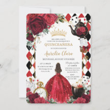 Quinceanera-Rote Rosen Blumenkohl-Alice im Wunderl