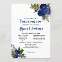 Quinceanera Royal Blue Rose Mass & Empfang