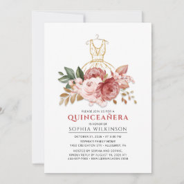 Quinceanera Rustikale Imitate Gold Dress 15. Einladung