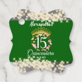 Quinceanera Sage Green Elegante Prinzessin Geschenkanhänger