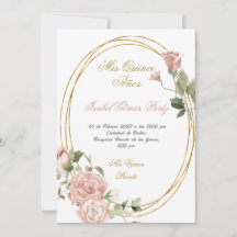 Quinceanera Save the Date auf Spanisch