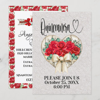 Quinceanera - Siehe Zurück Einladung