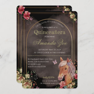 Quinceañera/Sweet 16 Einladung zum Pferdedesign