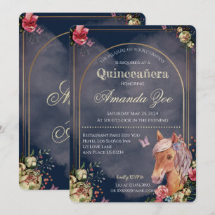 Quinceañera/Sweet 16 Einladung zum Pferdedesign