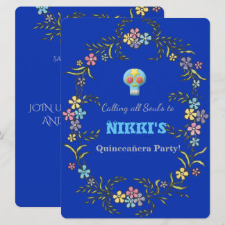 QUINCEANERA TAG DER TOTEN EINLADUNG