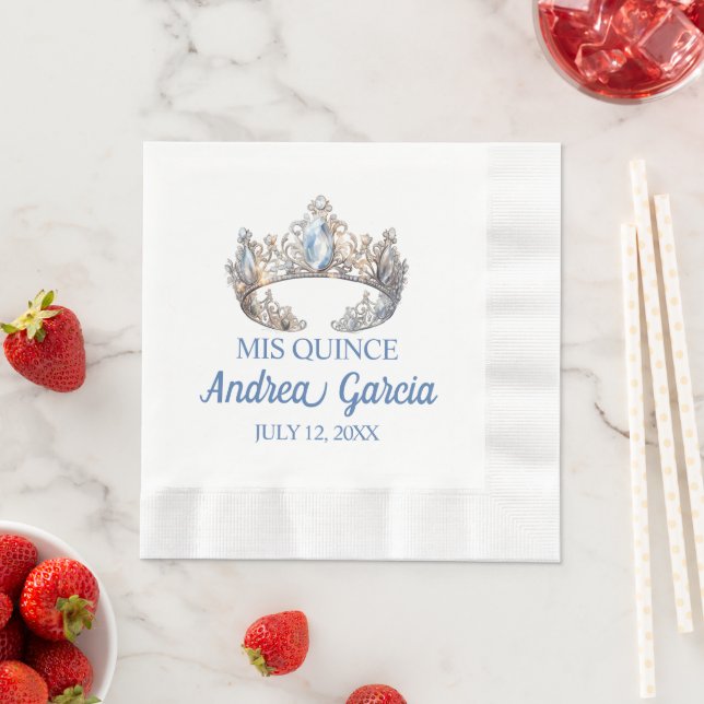 Quinceanera Tiara Serviette (Beispiel)