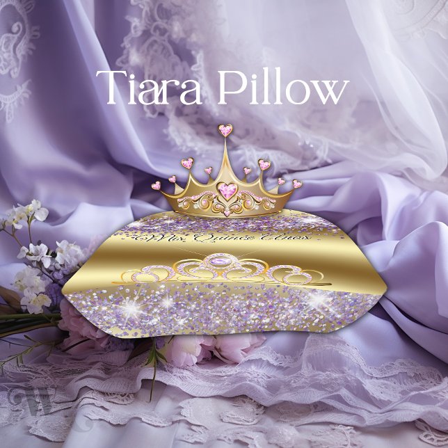 Quinceañera Traditionelles Kronenkissen Tiara Kissen (The pillow tp present your tiara)
